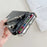2 Card Slots Anti-Drop Phone Case for iPhone 15 Pro Max Crocodile Textured PU+PC Phone Cover with Strap - Black - 3