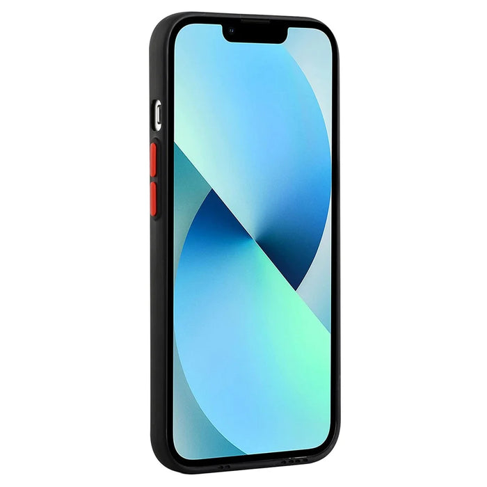 For iPhone 15 Plus Soft TPU Phone Case Drop-proof Back Cover with Card Slot - Black - 2