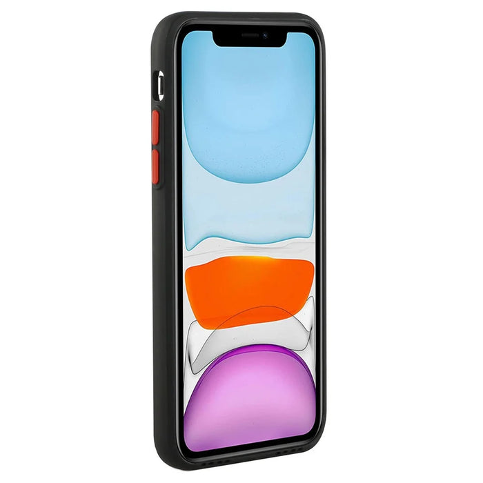 For iPhone 15 Pro Max Anti-scratch TPU Phone Case Drop-proof Card Holder Cover - Black - 2