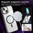 For iPhone 15 Plus Transparent Phone Case Compatible with MagSafe PC + TPU Magnetic Phone Cover - Black - 4