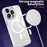 Magnetic Case for iPhone 13 Pro Max , PC + TPU Transparent Phone Cover Compatible with MagSafe - Transparent - 2