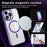 Magnetic Case for iPhone 13 Pro Max , PC + TPU Transparent Phone Cover Compatible with MagSafe - Transparent - 4