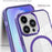 Compatible with MagSafe Phone Case for iPhone 14 Pro Max , PC + TPU Crystal Clear Phone Cover  - Purple - 4