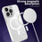 Compatible with MagSafe Phone Case for iPhone 14 Pro Max , PC + TPU Crystal Clear Phone Cover  - Purple - 6