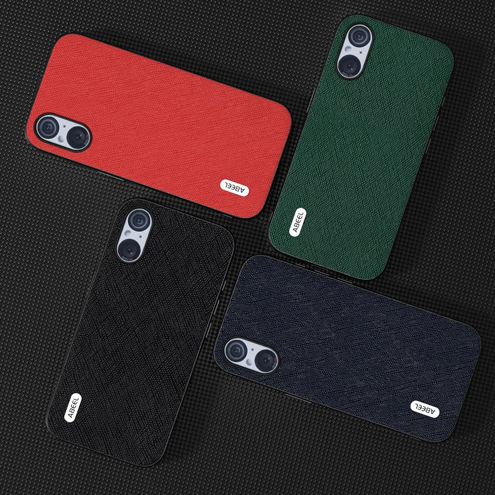 ABEEL For Sony Xperia 5 V Cowhide Leather+TPU+PC Phone Case Cross Texture Anti-drop Cover - Green - 3