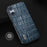 ABEEL For Sony Xperia 5 V Cowhide Leather+TPU+PC Case Crocodile Texture Cell Phone Back Cover - Blue - 2
