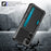 Back Case for Samsung Galaxy S23 FE , ZM02 Four Corners Anti-drop PU Leather Coated TPU Card Holder Phone Shell - 3