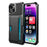Phone Shell for iPhone 15 , ZM02 Four Corners Anti-drop PU Leather Coated TPU Card Holder Back Case - 1