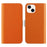 Phone Case for iPhone 15 Plus , Stand Wallet Litchi Texture Candy Color PU Leather Flip Cover - Orange - 1