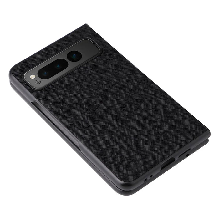 Shockproof PU + PC+TPU Phone Case for Google Pixel Fold Anti-scratch Phone Shell Cover - Crocodile Texture - 6