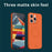 MOFI JK Qin Series Ring Pattern Printing Acrylic+TPU Case for iPhone 15 Pro Skin-Touch Matte Protective Phone Cover - Orange - 3