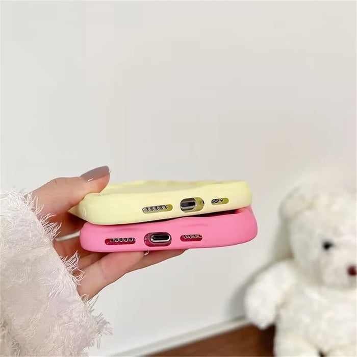 For iPhone 12 Pro Max 6.7 inch Shock-absorbing Rubberized Phone Cover Candy Color Soft TPU Case - Baby Blue - 3