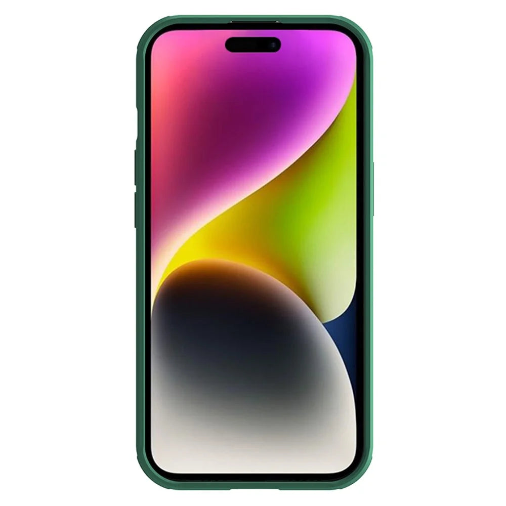 NILLKIN CamShield Pro Case for iPhone 15 Plus Magnetic Phone Cover Camera Lens Protection PC+TPU Case - Green - 2