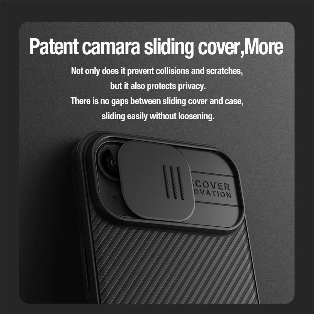 NILLKIN CamShield Pro Case for iPhone 15 Plus Magnetic Phone Cover Camera Lens Protection PC+TPU Case - Green - 5