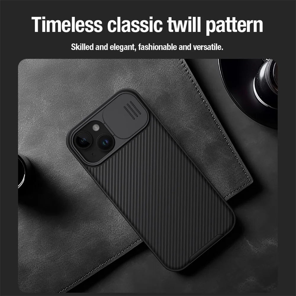 NILLKIN CamShield Pro Case for iPhone 15 Plus Magnetic Phone Cover Camera Lens Protection PC+TPU Case - Green - 7