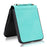 For Samsung Galaxy Z Flip5 5G One-Piece PU + PC Phone Case Cell Phone Protective Cover with Long Strap - Cyan - 6