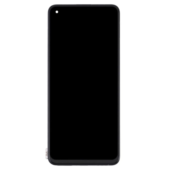 For Oppo Reno6 5G Grade C LCD Screen and Digitizer Assembly + Frame Part (TFT Technology) (without Logo) - Black - 3