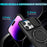 Kickstand PC+TPU Case for iPhone 15 Pro Max Compatible with MagSafe Sliding Lens Cover Protective Phone Shell - Black - 3