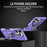For iPhone 15 Pro Drop-proof Cell Phone Case PC+TPU Back Cover with Ring Kickstand - Purple - 2