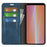 For Sony Xperia 5 V PU Leather Phone Case Skin-touch Feeling Wallet Stand Anti-drop Cover - Blue - 2