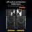For Samsung Galaxy S23 FE Slide Lens Guard Kickstand Cover PC+TPU Drop-proof Phone Case - Black - 2