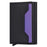 RFID Blocking Automatic Pop Up Card Case PU Leather + Metal Credit Card Holder Purse Wallet - Black - 1