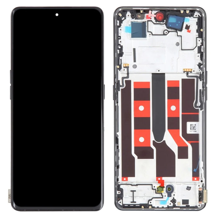 For Oppo Reno8 T 5G OEM Grade S AMOLED Screen and Digitizer Assembly + Frame Part (without Logo) (Front Camera Middle Hole Version) - Blue - 1