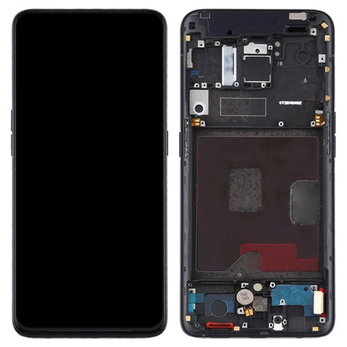 For Oppo Reno / Reno 5G Grade C LCD Screen and Digitizer Assembly + Frame Part (TFT Technology) (without Logo) - Black - 1