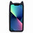 For iPhone 13 Silicone Phone Case 3D Moustache Cat Shockproof Protective Cover - Black - 2