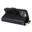 For iPhone 15 Pro Max 9 Card Slots Zipper Pocket Phone Case PU Leather Stand Phone Cover - Black - 4