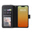 For iPhone 15 Pro PU Leather Phone Stand Case 9 Card Slots Zipper Pocket Phone Cover - Black - 2