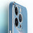 XINLI Ring Kickstand Phone Case for iPhone 15 Pro Electroplated TPU Anti-scratch Cover - Cyan - 5