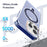 Compatible with MagSafe Kickstand Case for iPhone 15 Pro Max Detachable PC+TPU Slim Phone Cover - Blue - 6