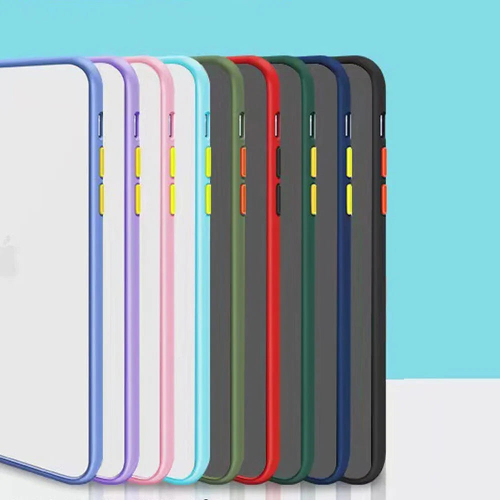 For iPhone 15 Pro Max Phone Case TPU+PC Phone Protective Back Cover Skin-Touch Anti-Drop Shell - Dark Blue - 6