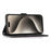 For iPhone 15 Pro Max Magnetic Absorption Detachable Phone Case PU Leather Stand Wallet Cover - Black - 2