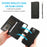 For iPhone 15 Pro Max Magnetic Absorption Detachable Phone Case PU Leather Stand Wallet Cover - Black - 3