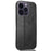 For iPhone 15 Pro Stitching Line Phone Cover PU Leather Coated PC+TPU Protective Case - Black - 1