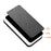 For iPhone 15 Pro Stitching Line Phone Cover PU Leather Coated PC+TPU Protective Case - Black - 2