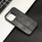 For iPhone 15 Pro Stitching Line Phone Cover PU Leather Coated PC+TPU Protective Case - Black - 5