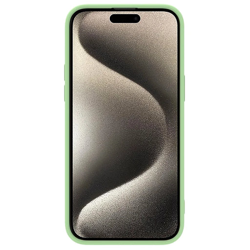 NILLKIN For iPhone 15 Pro PC + Silicone Phone Case Slide Camera Lid Anti-Drop Cover Compatible with MagSafe - Mint Green - 2