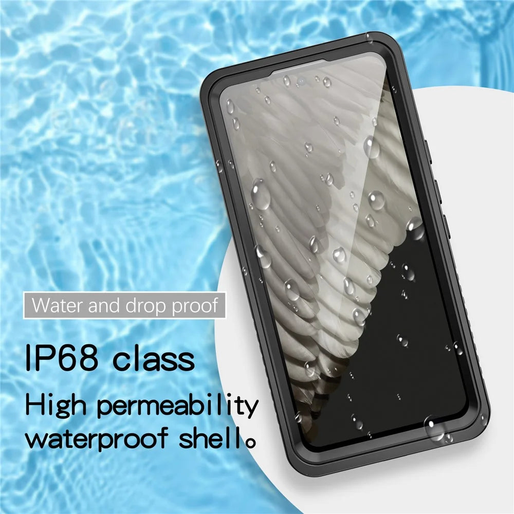 FS Series for Google Pixel 8 IP68 Waterproof PC+TPU Case Shockproof Dust-proof Anti-Scratch Phone Clear Back Cover - 5