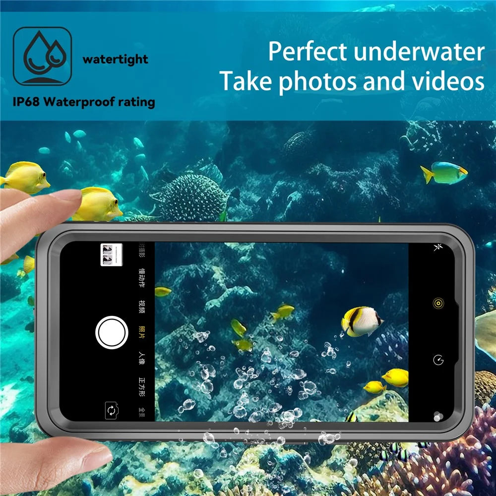 FS Series for Google Pixel 8 IP68 Waterproof PC+TPU Case Shockproof Dust-proof Anti-Scratch Phone Clear Back Cover - 6
