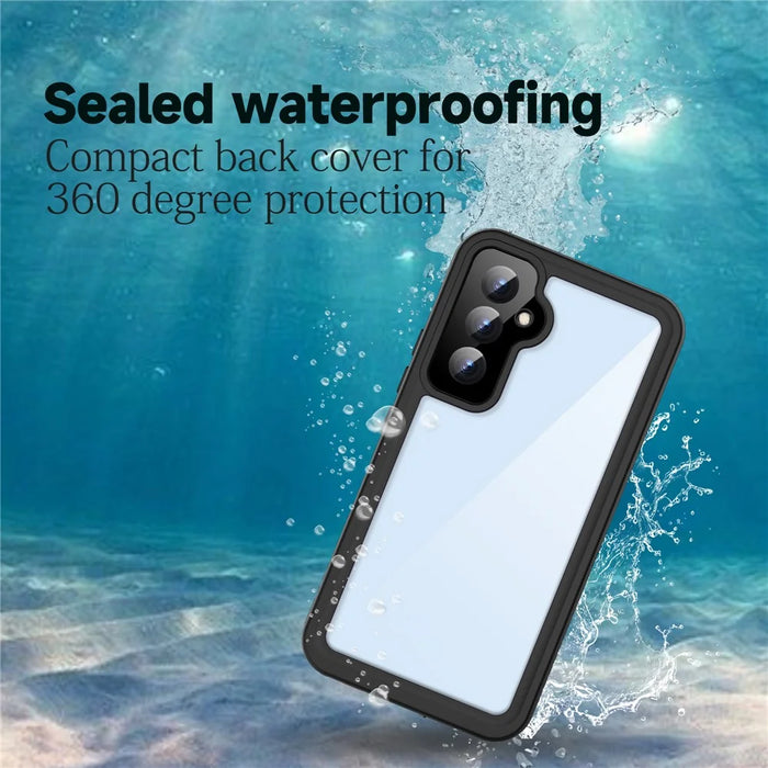For Samsung Galaxy A54 5G FS Series IP68 Waterproof Case Diving Swimming Anti-drop Clear Phone Shell - 4