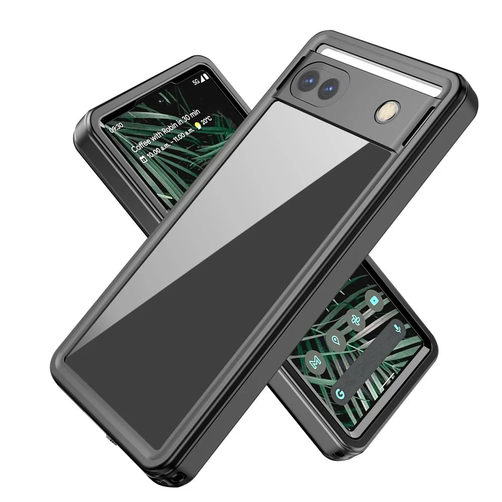 For Google Pixel 6a FS Series IP68 Waterproof Diving Case Anti-fall Full Protection Phone Clear Cover Shell - 2