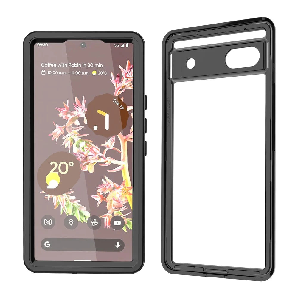 For Google Pixel 6a FS Series IP68 Waterproof Diving Case Anti-fall Full Protection Phone Clear Cover Shell - 3