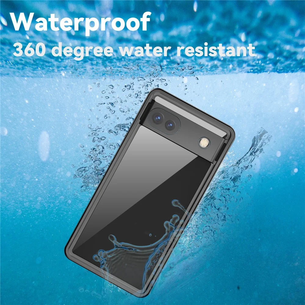 For Google Pixel 6a FS Series IP68 Waterproof Diving Case Anti-fall Full Protection Phone Clear Cover Shell - 4