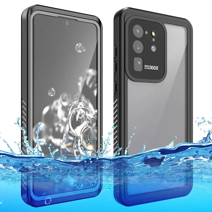 FS Series IP68 Waterproof Case For Samsung Galaxy S20 Ultra Transparent All Inclusive Phone Protective Shell - 1