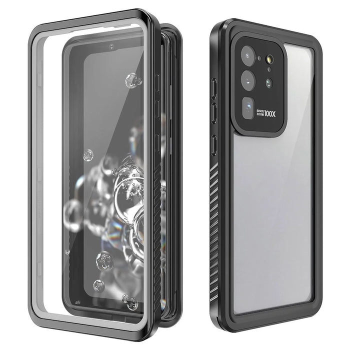 FS Series IP68 Waterproof Case For Samsung Galaxy S20 Ultra Transparent All Inclusive Phone Protective Shell - 3