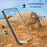 FS Series IP68 Waterproof Case For Samsung Galaxy S20 Ultra Transparent All Inclusive Phone Protective Shell - 5