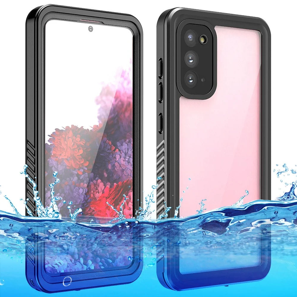 FS Series IP68 Waterproof Case For Samsung Galaxy S20 FE Clear Anti-scratch Anti-fall Phone Cover Shell - 1